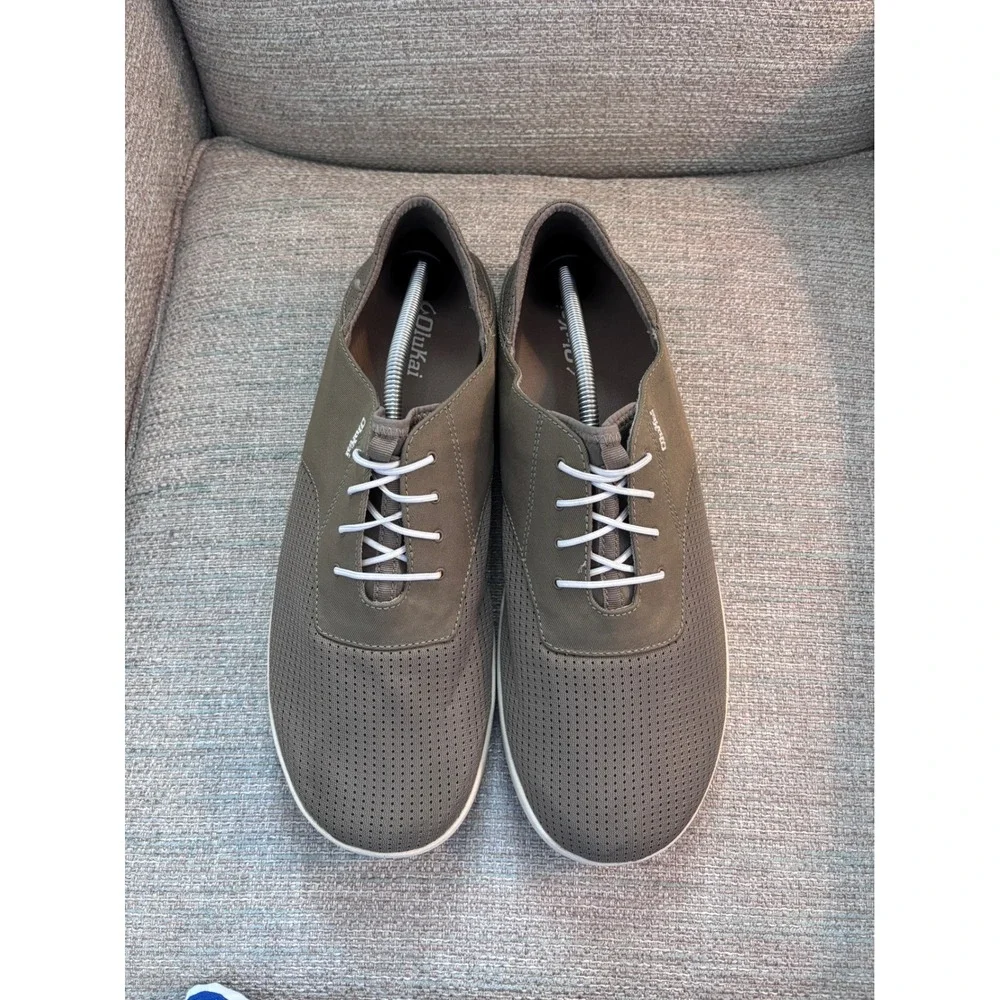 OluKai Nohea Moku Olive‎ Green Boat Shoes Mesh Sneakers 10283-1020 Mens 13